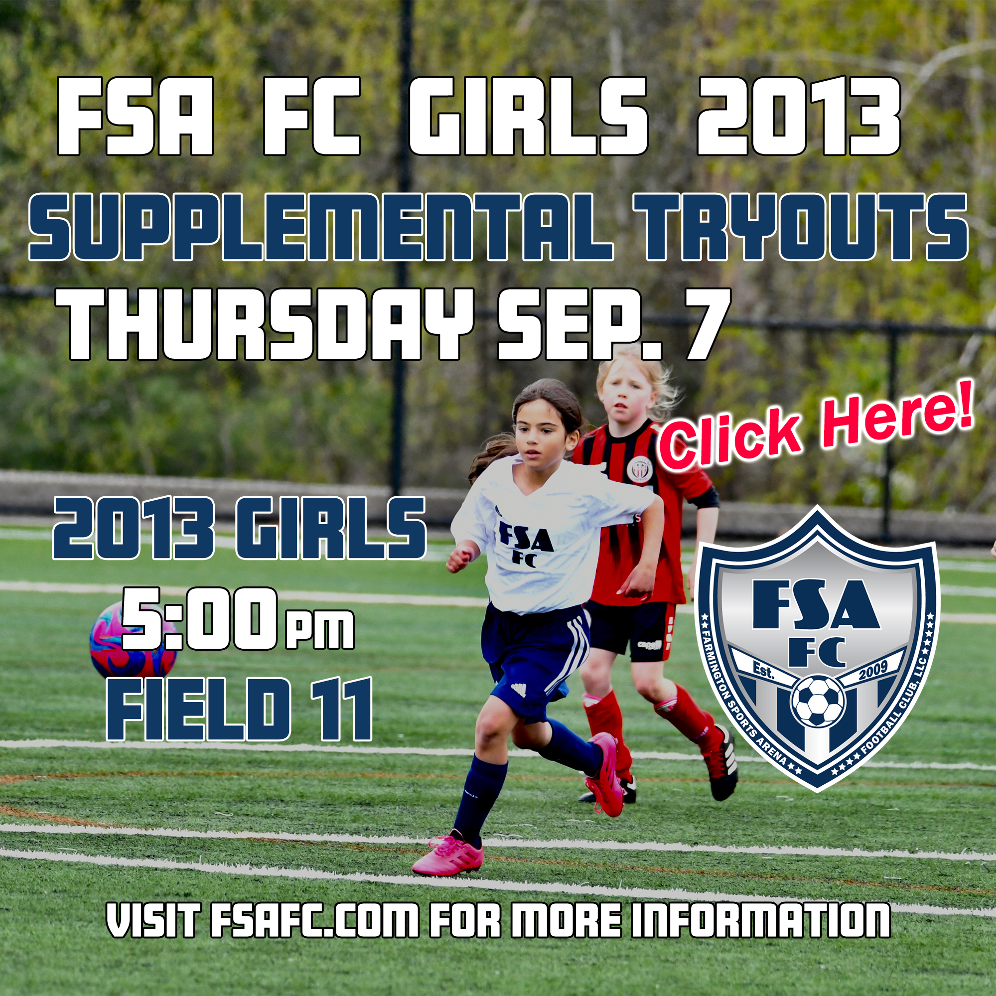 Girls Supplemental Tryouts FSA FC Web Girls Supplemental Tryouts FSA FC Web
